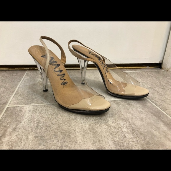 Shoes - Clear sling back shoes